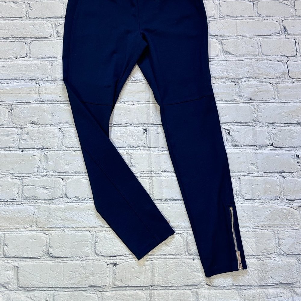 Michael Michael Kors Ankle Zip Pants in Real Navy, NWT, sz 6 - Picture 2 of 5